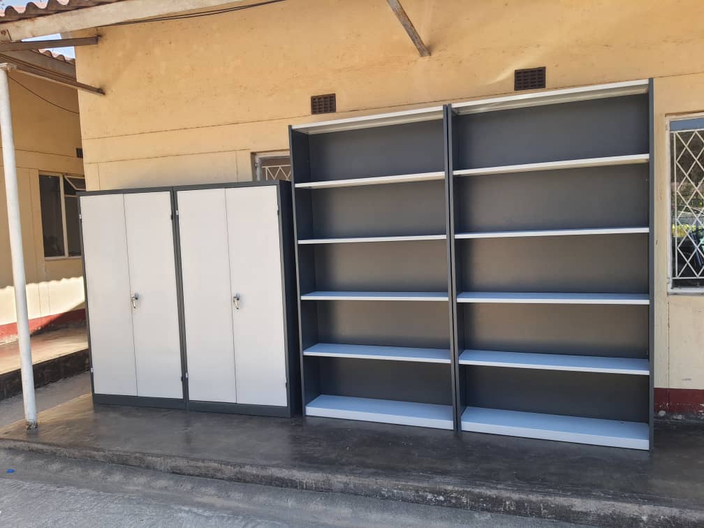 Tailor-made steel cupboards and shelving fabricated by Izibulo
