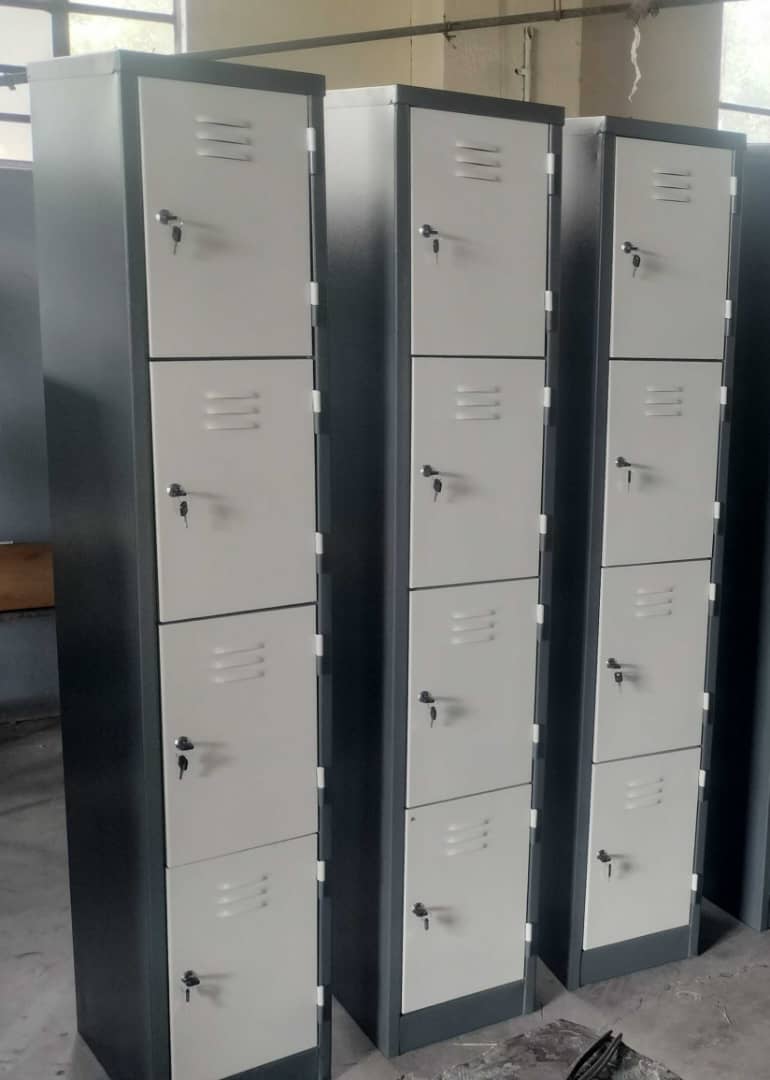 Steel lockers fabricated by Izibulo